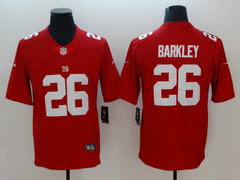 Men New York Giants #26 Barkley Red Vapor Untouchable Limited Playe NFL Jerseys->women nfl jersey->Women Jersey